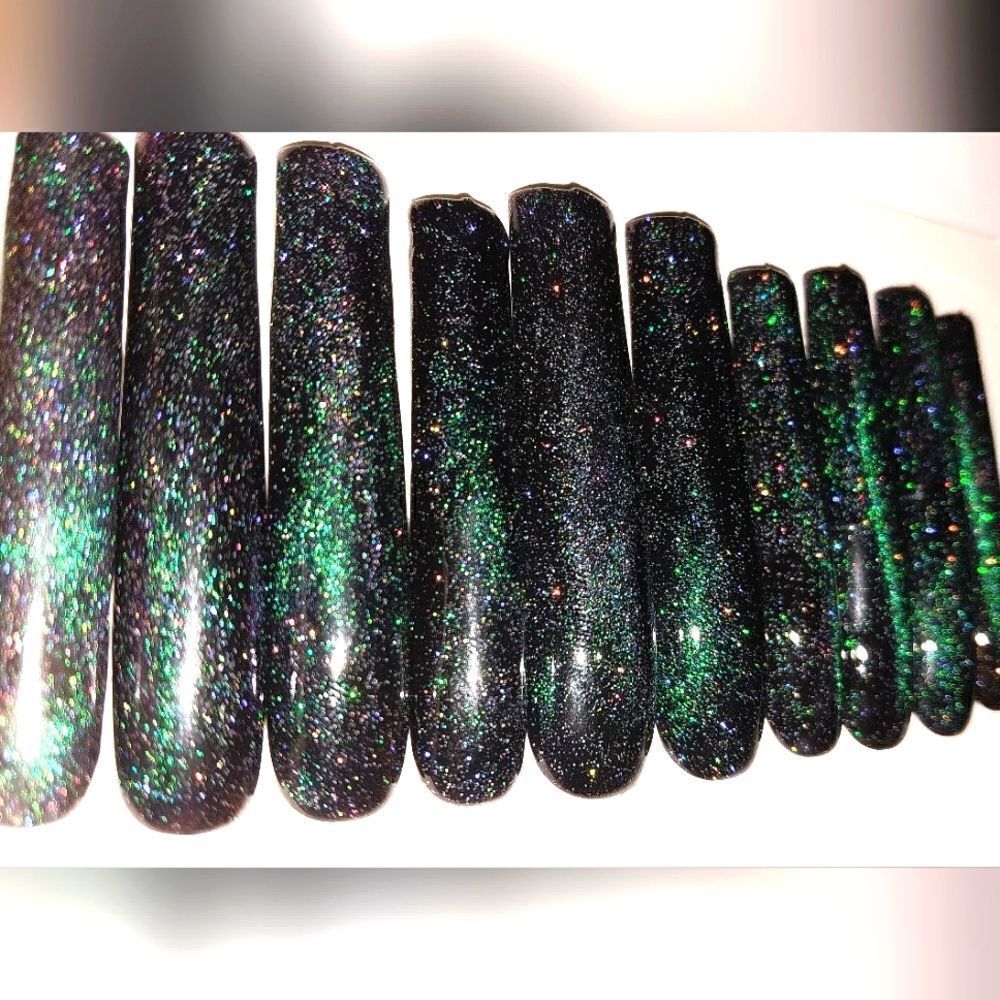 Hand crafted custom 10pc 3xl acrylic press on nails